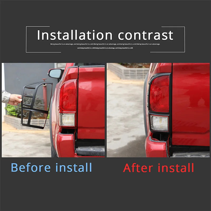 Kit cornice fanale posteriore ABS nero opaco Toyota Tacoma 2016 2022