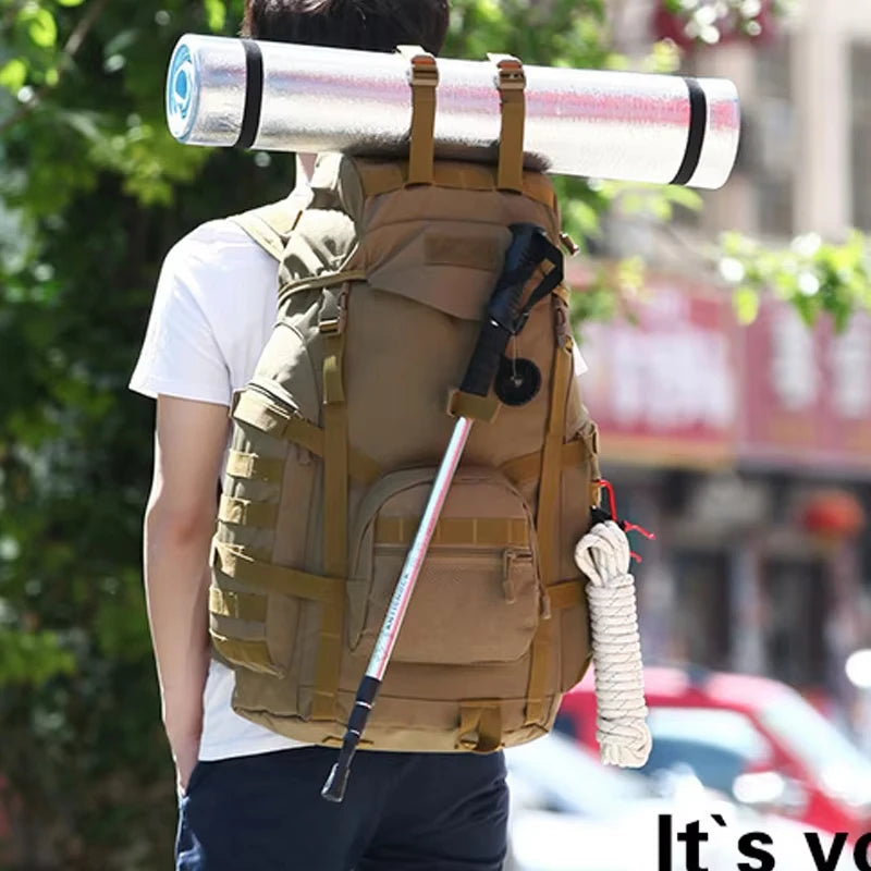 60L Military Backpack &ndash; Molle System For Attachments