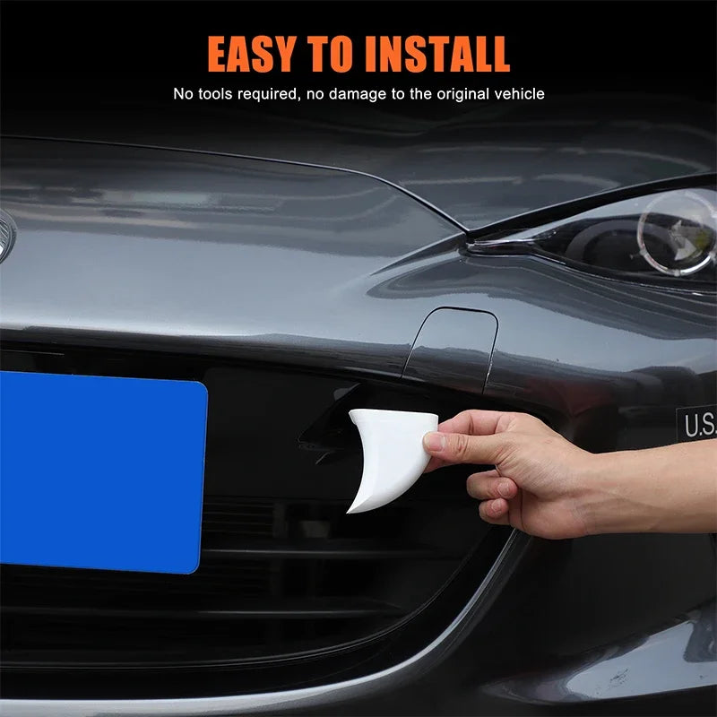 ABS White Front Grille Tiger Teeth Decoration For Mazda MX5