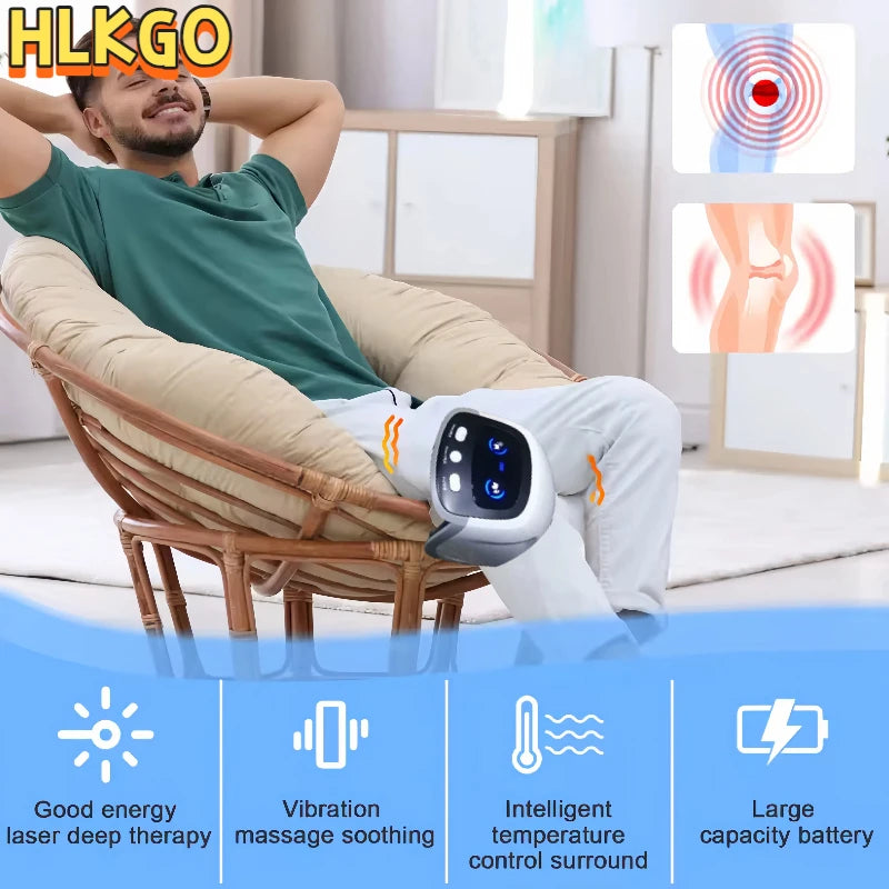 Masér na úlevu od bolesti kolen s laserovým ohřevem a bezdrátovou terapií