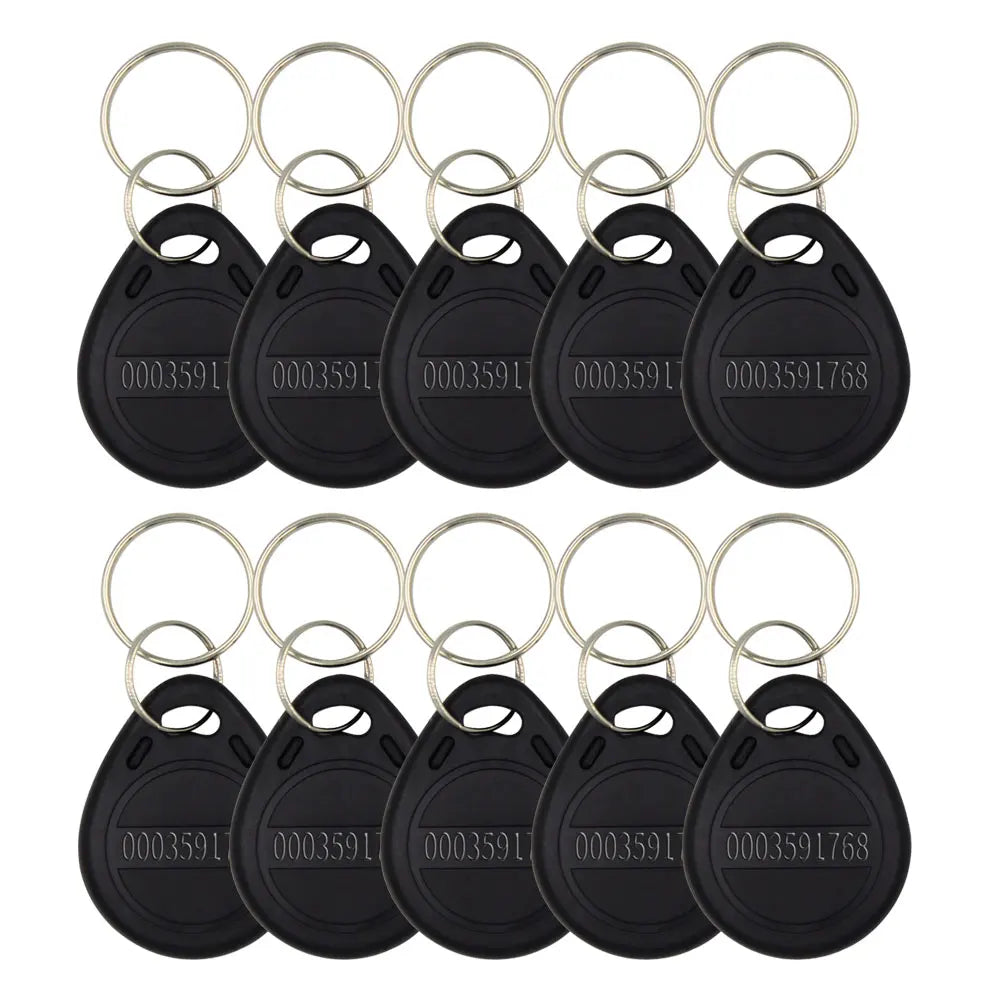 TK4100 125kHz RFID Keychain Card Tag &ndash; Access Control Ready black 10pc