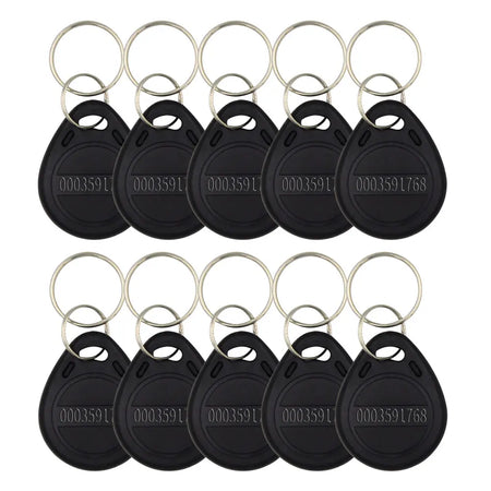 TK4100 125kHz RFID Keychain Card Tag &ndash; Access Control Ready black 10pc