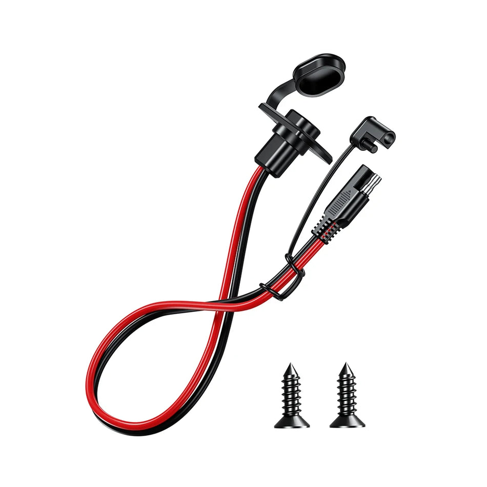 12AWG 30cm SAE ātrā savienotāja ūdensizturīgais saules lādētājs
