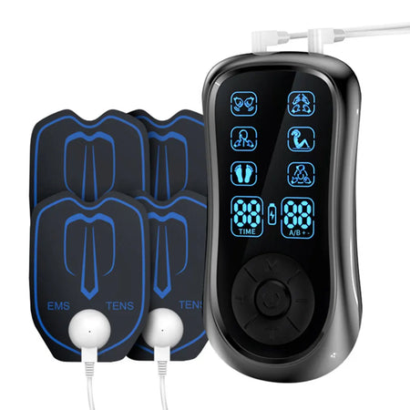 Professional TENS Unit Muscle Stimulator - 6 Modes &amp; 19 Intensity Levels M802-4