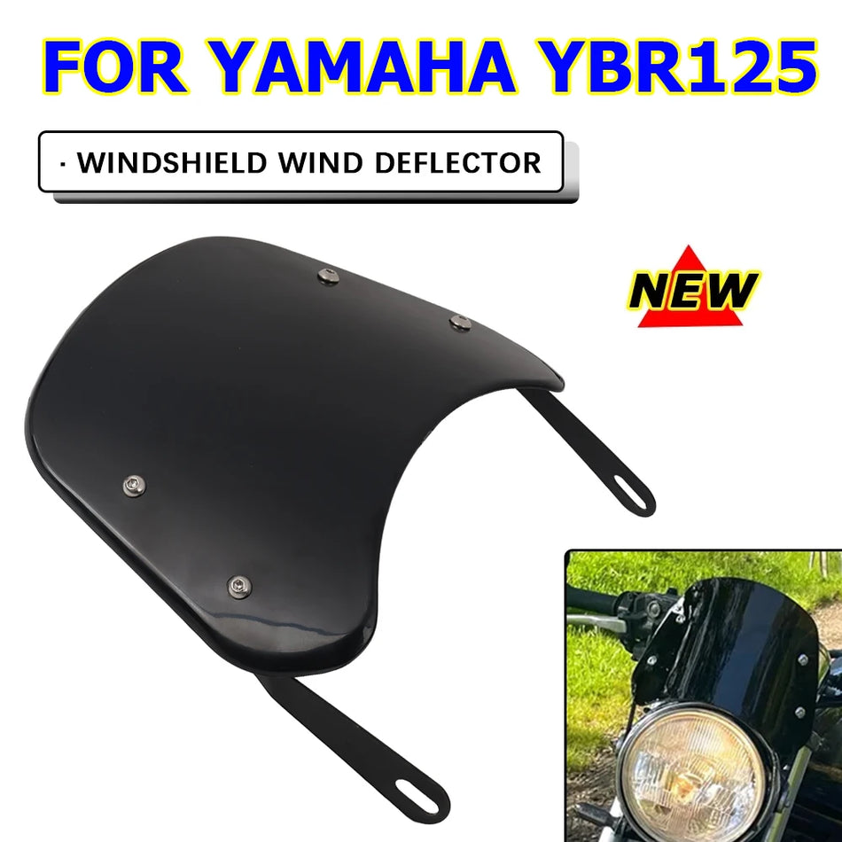 Yamaha YBR125 windscherm afschermkap voor custom model zwart