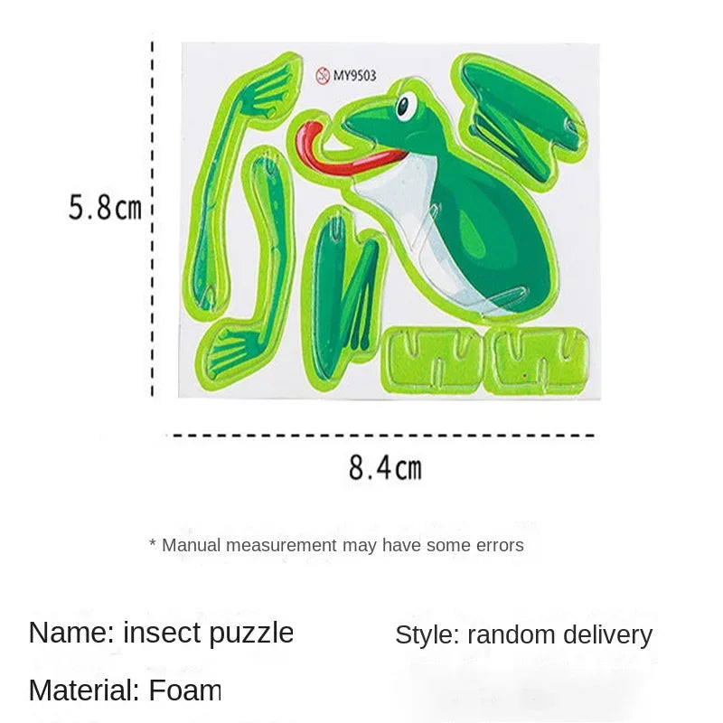 3D Animal Foam Puzzle Educational Toys for Kids - Perfect for Birthday Parties, Classroom Rewards, and Goodie Bags (12-24pcs/Bag)