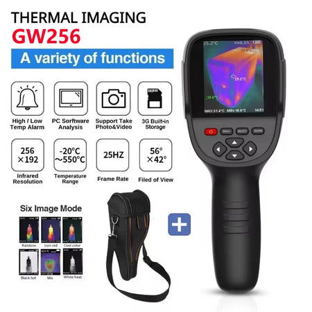 Advanced GW256 Thermal Imaging Camera 2024: High-Resolution Infrared Imager for Leak Detection and Electrical Applications