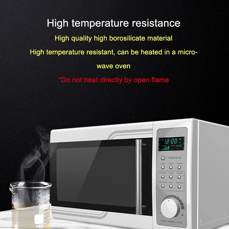 KOQZM Transparent High Borosilicate Glass Measuring Cup &ndash; Accurate Measurement for Baking and Cooking