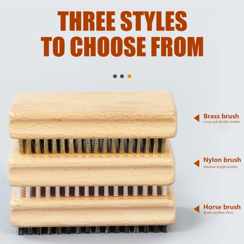 Brass Nylon Horsehair Ski Waxing Brush Handle &ndash; Easy to Use