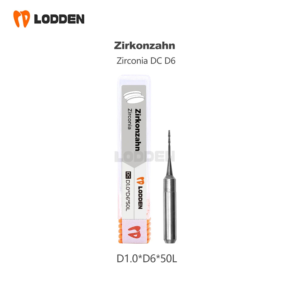 Zirkonzahn D6 Shank Milling Burs - For Zirconia Ceramics