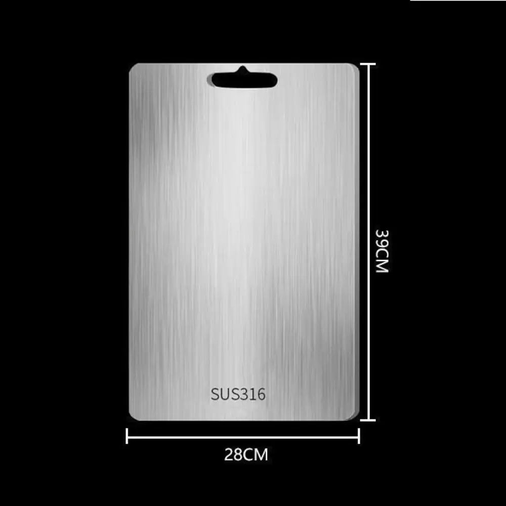 Thickened Stainless Steel Cutting Board &ndash; Antibacterial 39x28cm