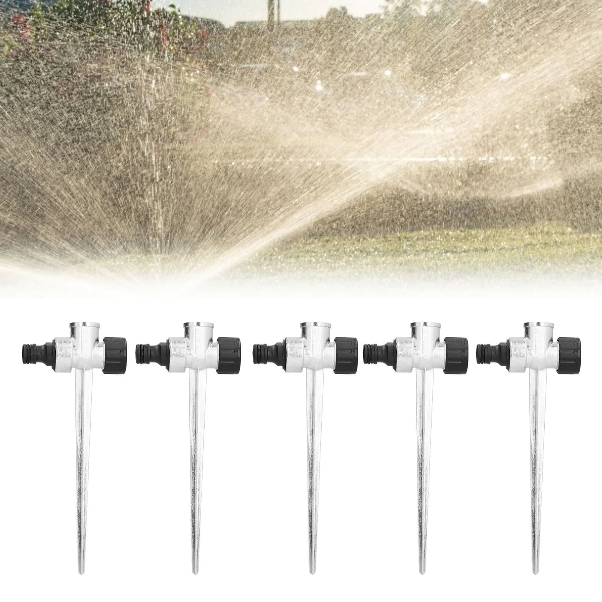 Lawn Irrigation Spike Connector &ndash; Durable Metal Spike Base