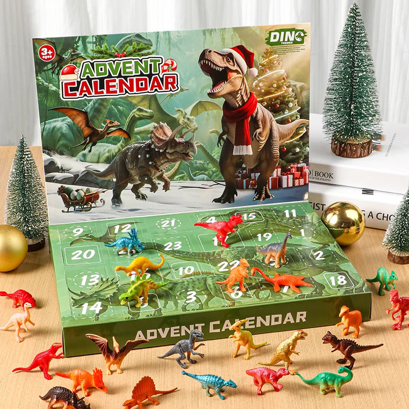 Dinosaur Advent Calendar 2026, 24 Day Christmas Countdown Toy Set