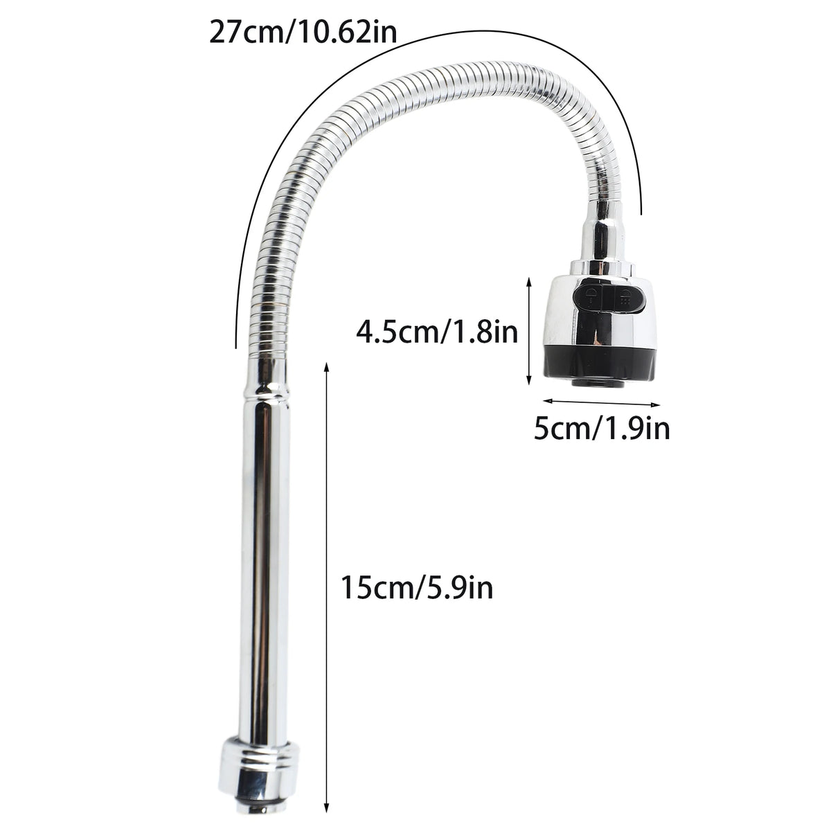 304 Stainless Steel Swivel Faucet - Ceramic Disc Valve