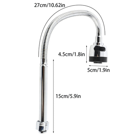 304 Stainless Steel Swivel Faucet - Ceramic Disc Valve