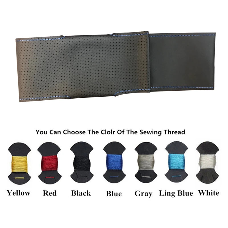 Car Interior Accessories With Perforated Leather & Carbon Fiber For Skoda Octavia Fabia Superb Roomster