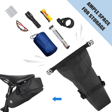 Bicycle Saddle Bag &ndash; Large Capacity Water Resistant Bag