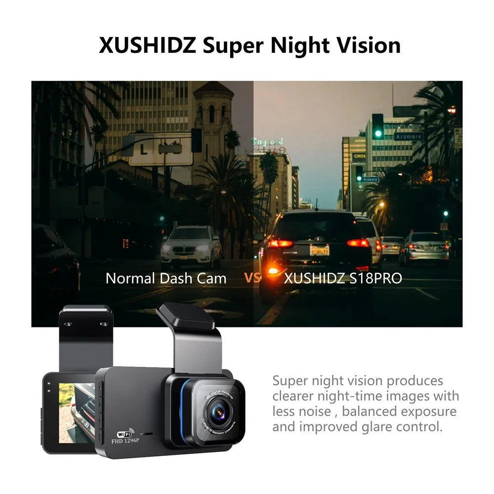 XUSHIDZ X02 2K WIFI Dash Cam