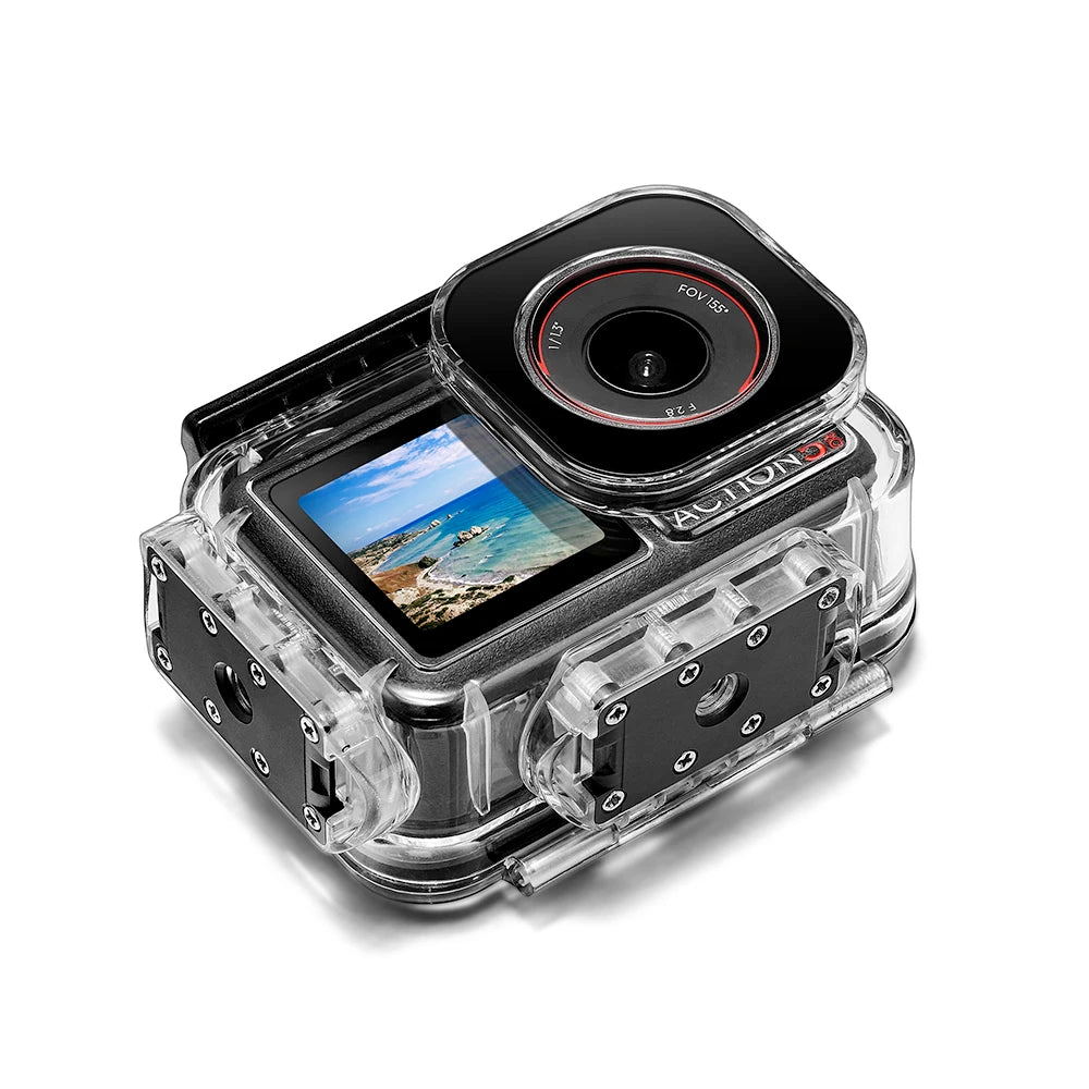60m Waterproof Case For DJI Osmo Action &ndash; Two Claw Adapter