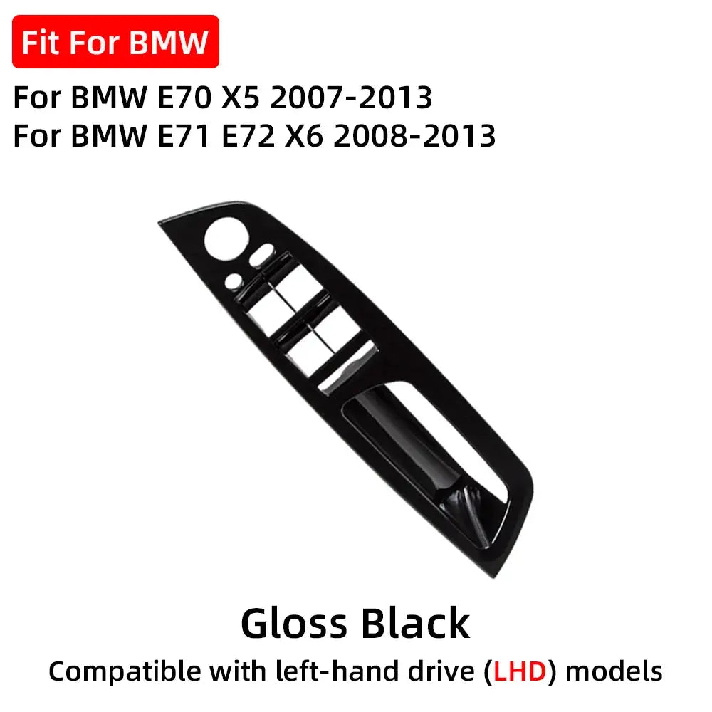 E70 E71 LHD RHD Car Interior Door Pull Handle Inner Armrest Panel Trim Cover Replacement For BMW X5 X6 E70 E71 E72 2007-2013 by InterCyprus Trading Ltd