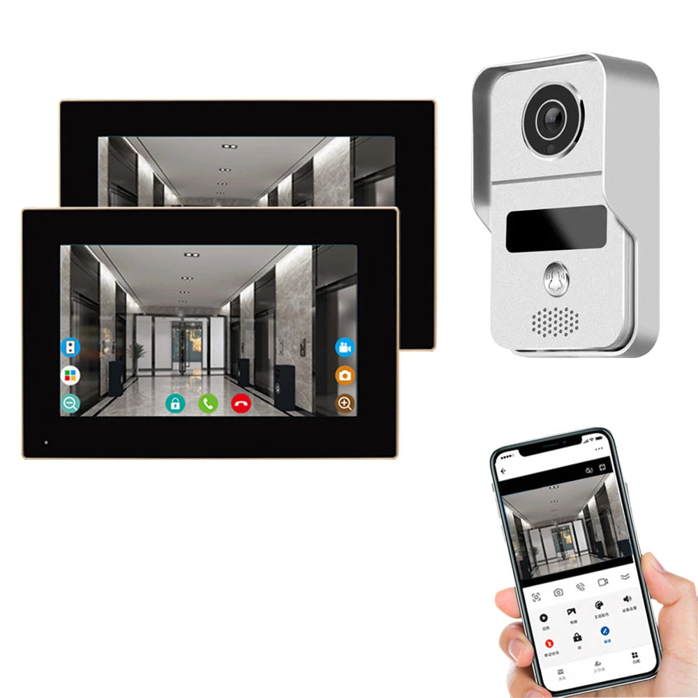 7 Inch Tuya Video Doorbell &ndash; Waterproof IP65 Intercom AHD7 1V2