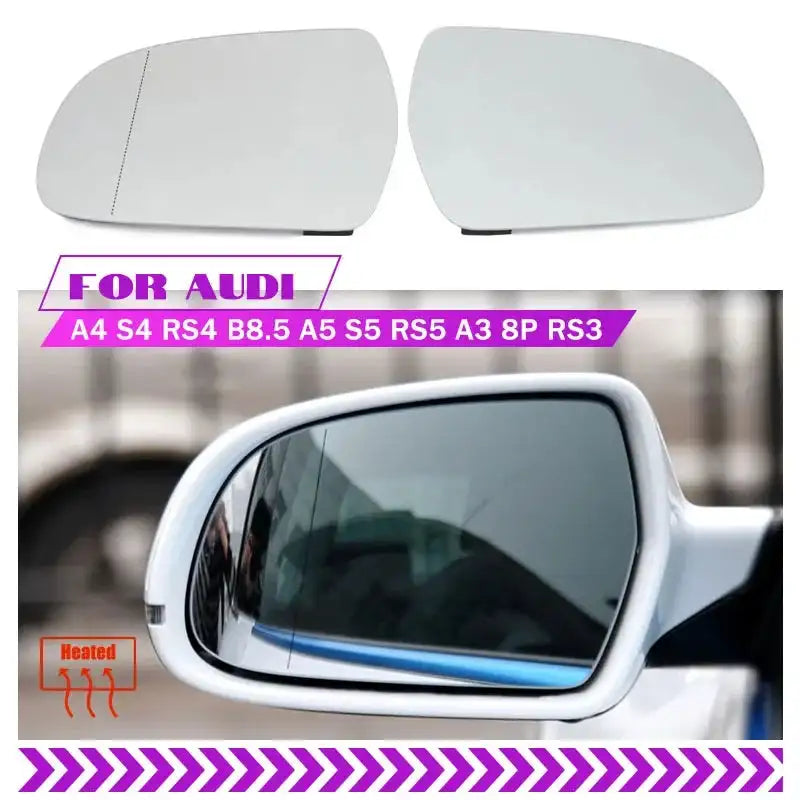 Vetro dello Specchio Retrovisore Riscaldato per Audi A4 S4 S5 A3 RS3 B8.5