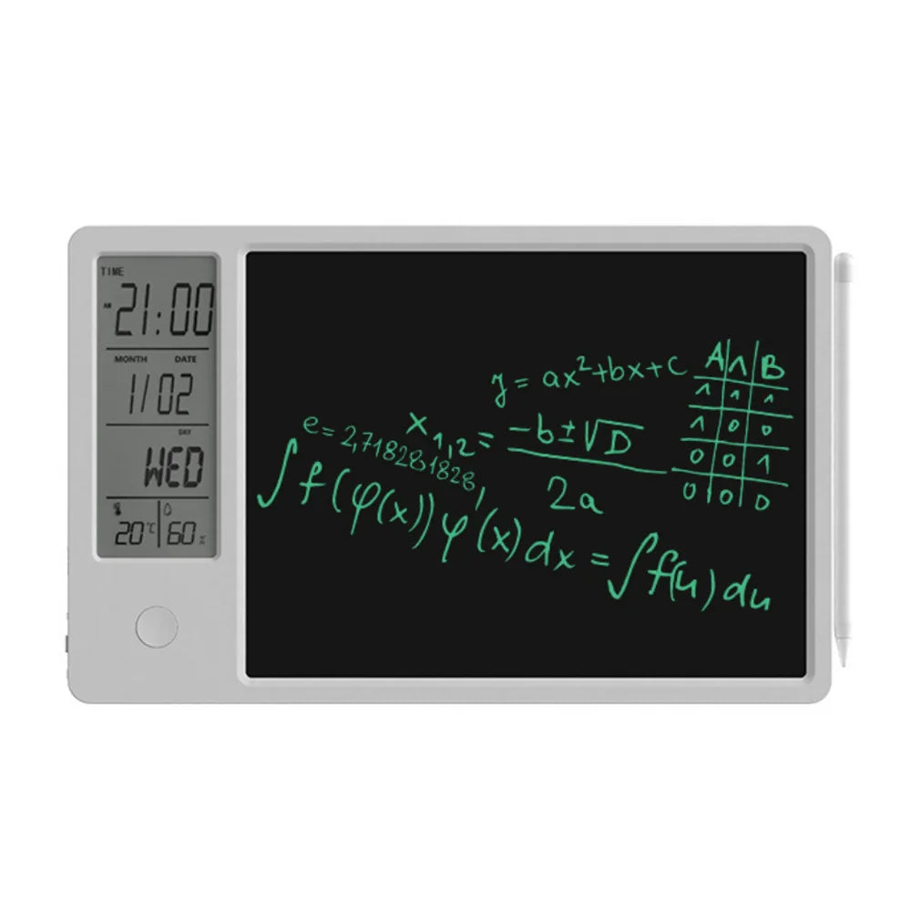 10-Inch Smart Handwriting Tablets with Alarm - Perfect for Students and Office Use white