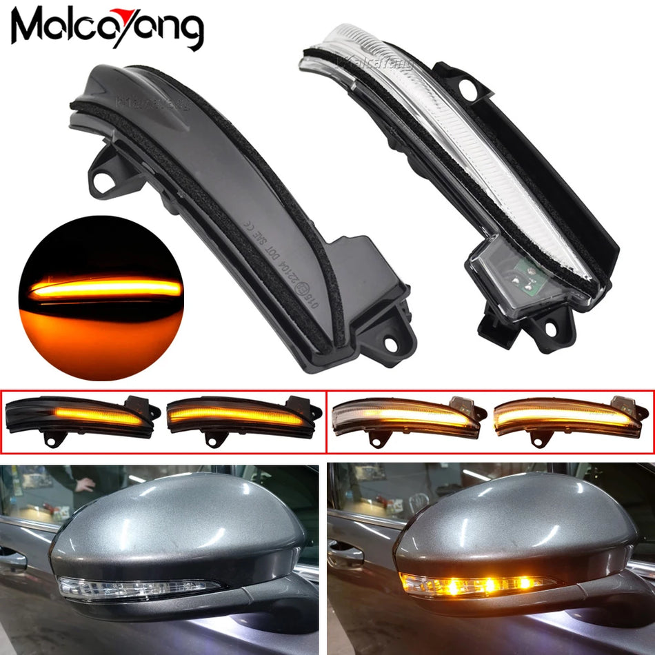 Luces de señal de giro LED para espejo lateral para Ford Mondeo Fusion 2013-2020