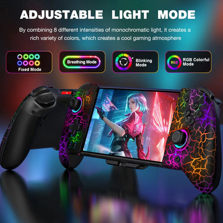 BEBONCOOL JC200 Hall Effect All-in-one Joycon For Nintendo Switch/Switch OLED 6-Axis Gyro Double Motor Vibration Gamepad by InterCyprus Trading Ltd