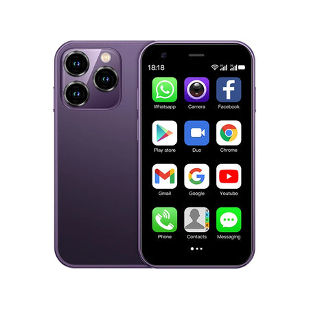 SERVO 15SE Mini Smartphone 3G WCDMA Android &ndash; Ultra Compact purple / 16g / 2 G