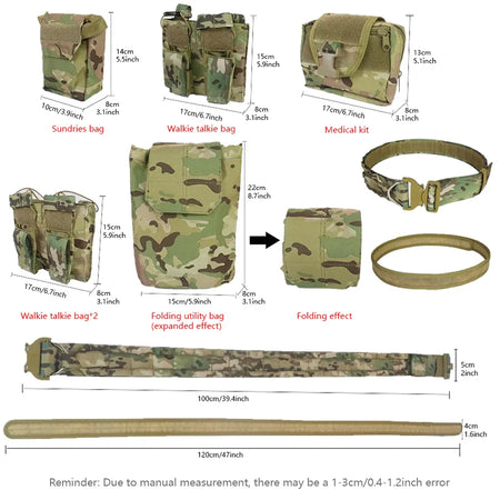 Outdoor Molle Belt Set &ndash; Detachable and Adjustable