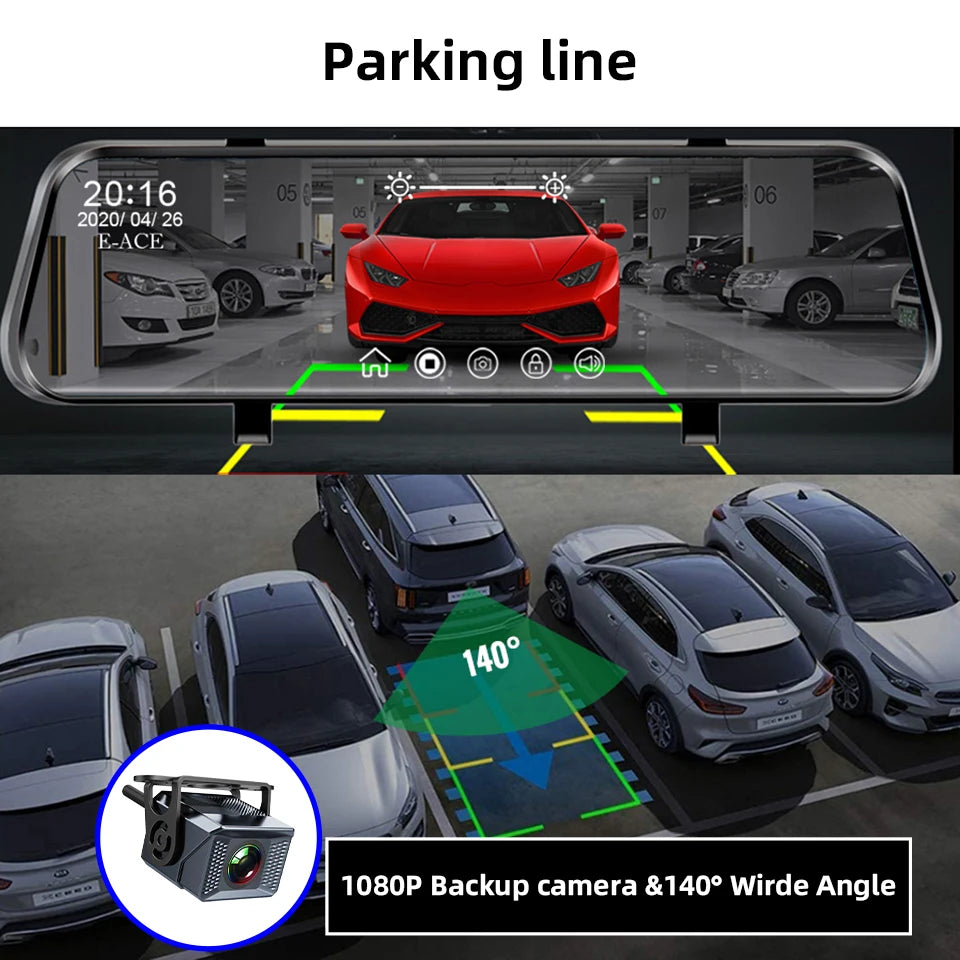 E-ACE 6M 10M 15M Rearview Camera - 140 Degree Night Vision