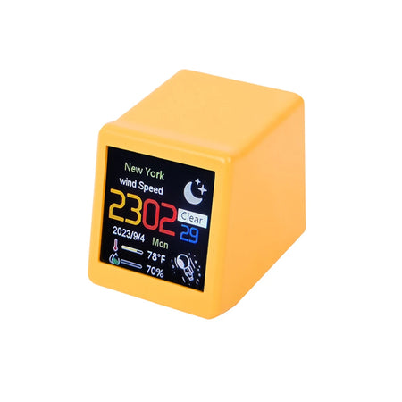 NEIMZ Mini Smart WiFi Weather Station &ndash; DIY Animation Function 1237Yellow