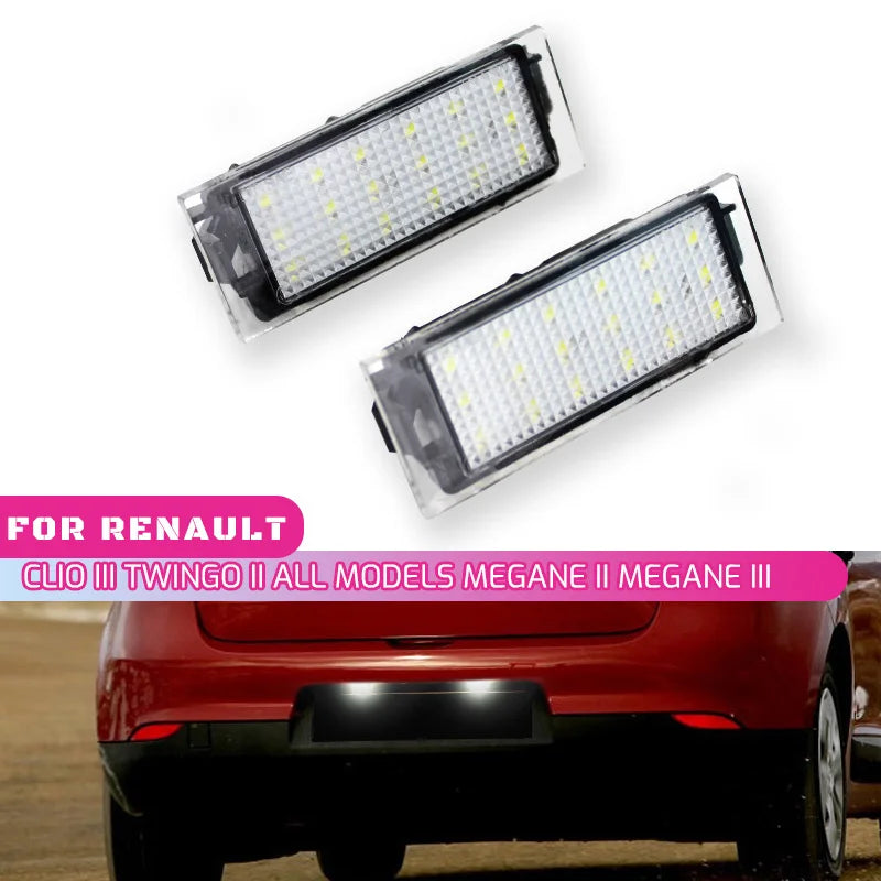 Renault LED numbrituled 12V Megane Clio Laguna jaoks