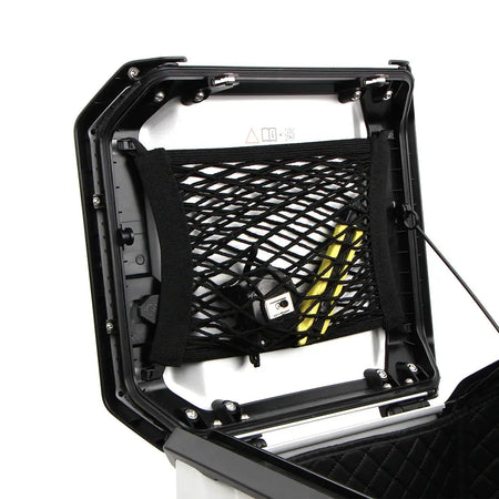 For BMW R1300GS ADV R1300GS Adventure Motorcycle Backrest Soft Rear Top Case/Storage Cargo Mesh Net/Aluminum Handle Rope Pannier by InterCyprus Trading Ltd