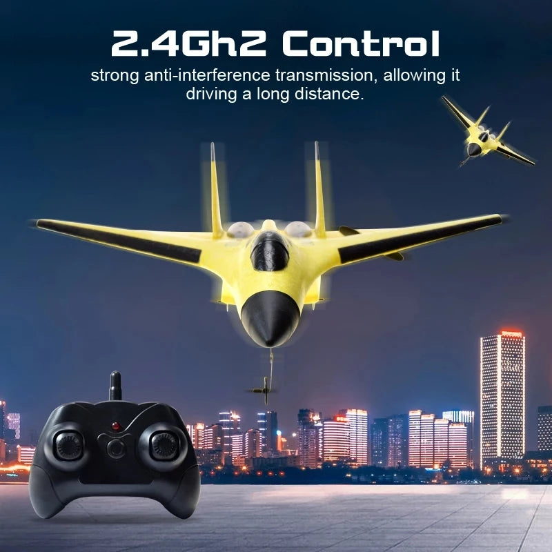 SU35 Remote Control Glider - 2.4G Flying Model Airplane with LED Lights