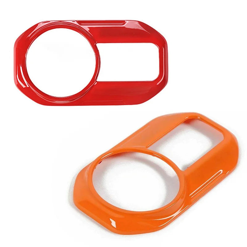 Headlight Switch Button Cover for Jeep Wrangler JL 2018 and Gladiator JT 2020 and newer Red Trim