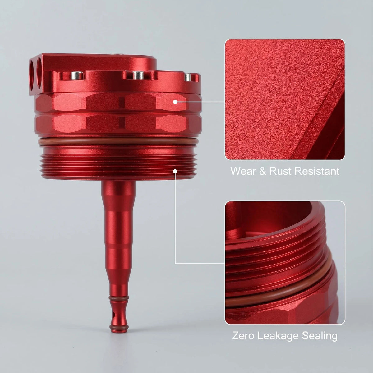 Aluminum Oil Cooler Cap With AN10 Fittings For BMW E46 E39 E60 X3 X5 by InterCyprus Trading Ltd