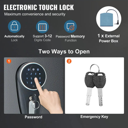 6-8 Rifles Gun Safe &ndash; Digital Keypad Access