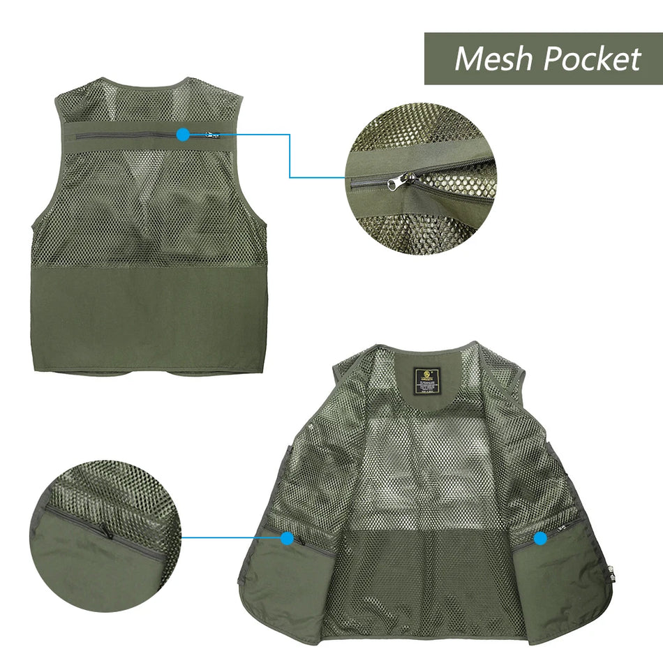 Fishing Vest Breathable Travel Mesh Vest &ndash; All Day Comfort