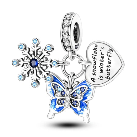 Elegant Christmas 925 Silver Charms for Pandora Bracelets KTC922