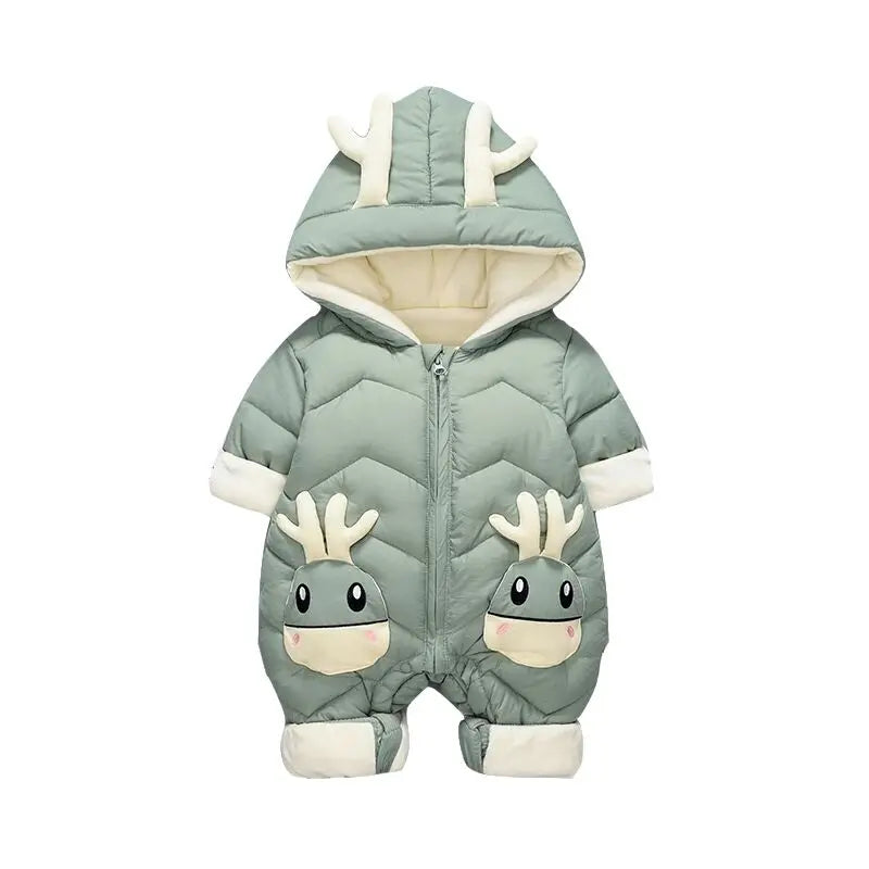 OLEKID 2025 Baby Winter Snowsuit &ndash; Ultra Warm Velvet Lining