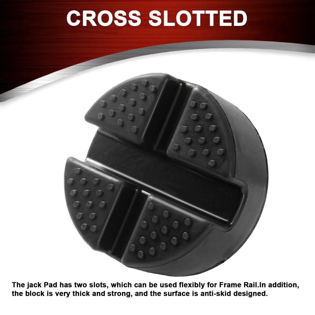 Floor Slotted Rubber Car Jack Pad Frame Protector Guard Adapter Jacking Lifting Pad Tool Pinch Weld Side Car Removal Repair Tool by InterCyprus Trading Ltd