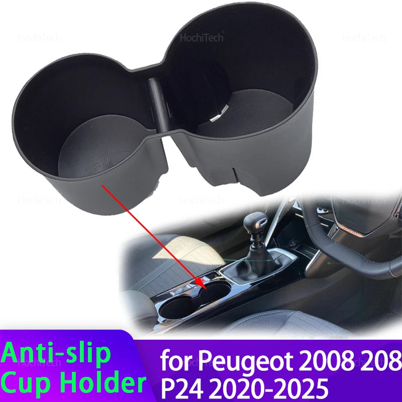 Autobekerhouder Met Antislip Schokabsorberende Mat Voor Peugeot 2008
