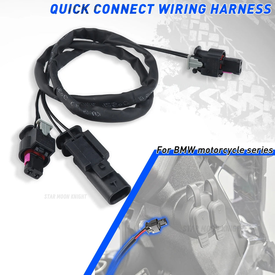 Σετ καλωδίων γρήγορης σύνδεσης BMW R1250GS για πλοήγηση και έξυπνα μέσα στο πιλοτήριο ABS