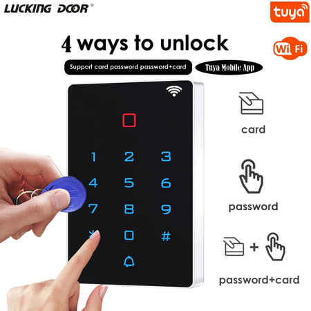 T12EM-W-WIFI &ndash; 2000 User Capacity Tuya WiFi Backlit Touch