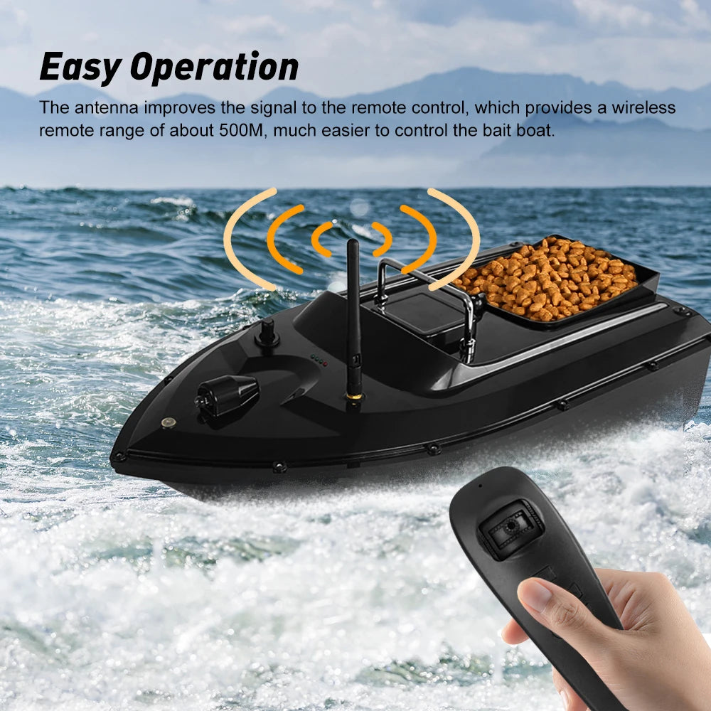 500M Wireless Remote Control Fishing Bait Boat with 1.5KG Load Capacity