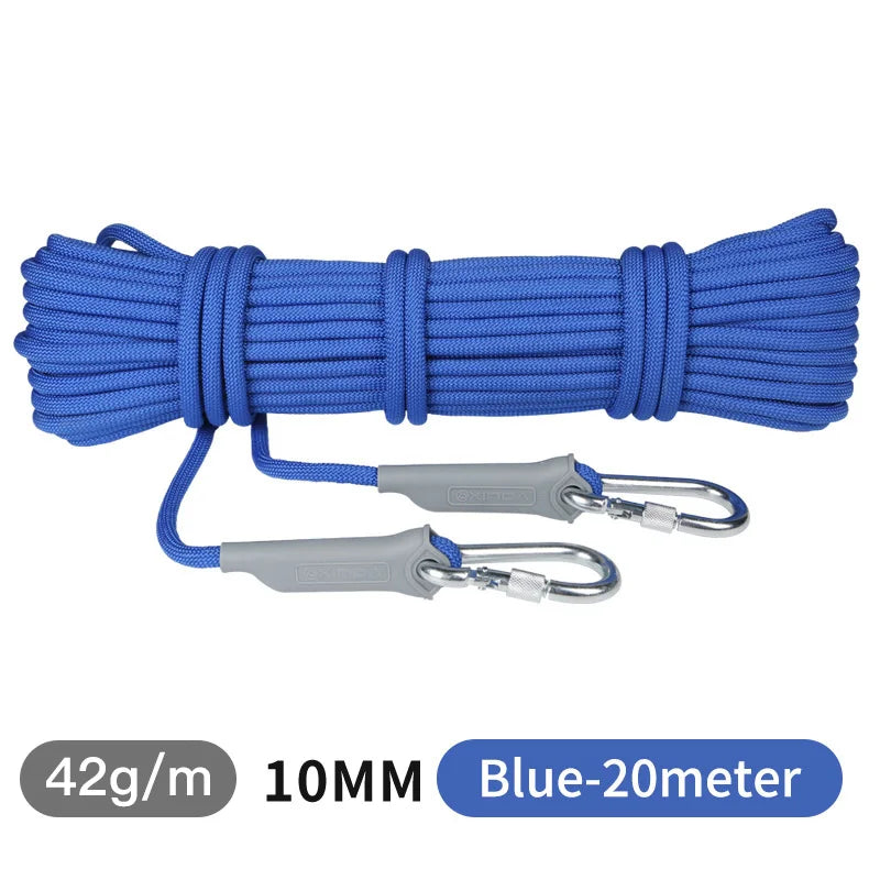 XD-S9817 10mm 12mm Mountaineering Rope &ndash; High Strength 10mm-Blue-20meter