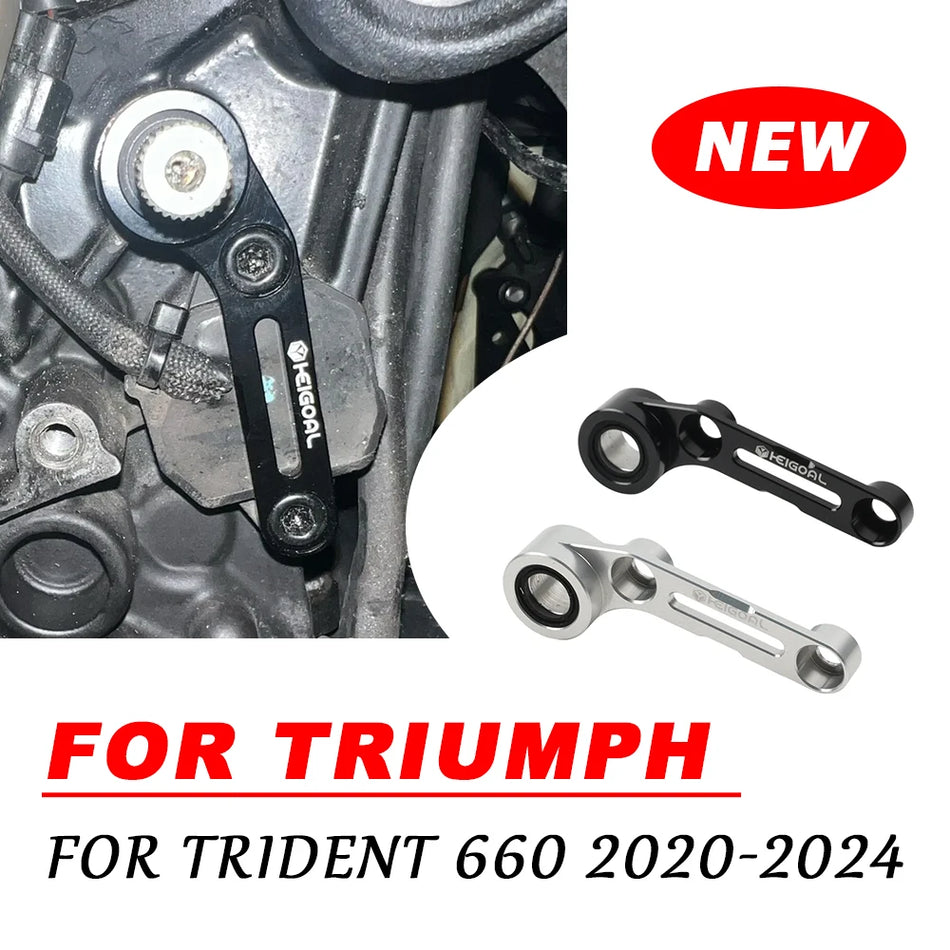 Triumph Trident 660 Shift Holder Support Kit, Gear Shaft Bracket Stabilizer