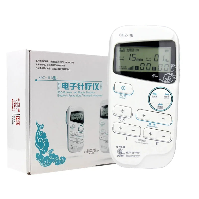 Portable Electroacupuncture Nerve &amp; Muscle Stimulator with Dual Channels EU Plug